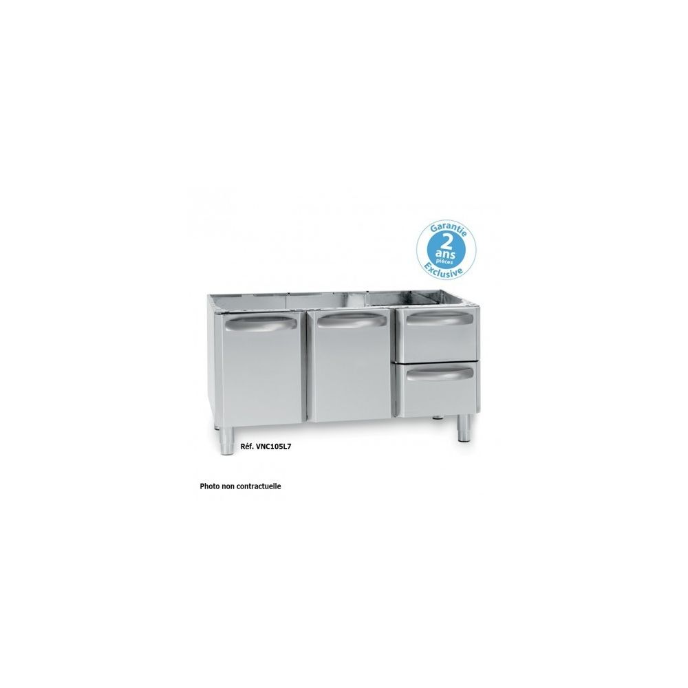 Materiel Chr Pro - Support avec placard 2 tiroirs - gamme 700 - - Accessoire cuisson