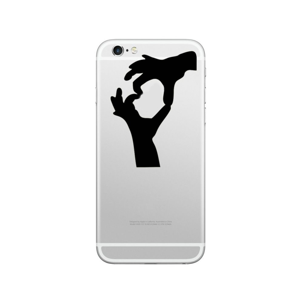 Wewoo - Sticker pour iPhone 8 et 8 Plus, 7 7 Plus, 6s 6s Plus, 6 6 Plus Chapeau-Prince les deux mains modèle amovible autocollant peau décorative - Autres accessoires smartphone