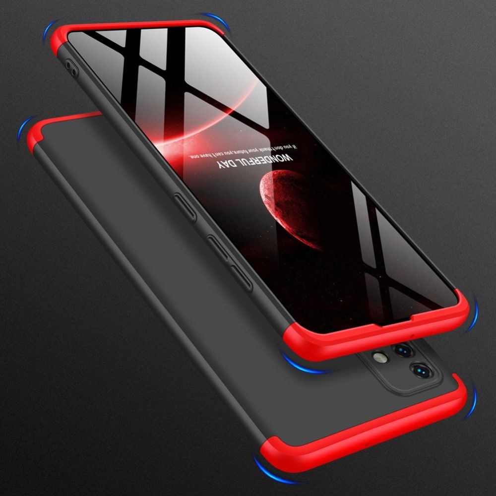 Generic - Coque en TPU 3 pièces détachables mates noir/rouge pour votre Samsung Galaxy A51 - Coque, étui smartphone