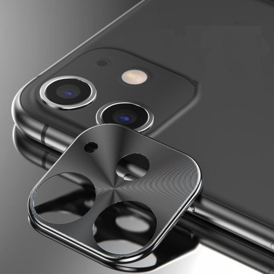 Shot - Protège Cameras Metal pour "IPHONE 11 Pro" Protection 3D Decoration (NOIR) - Protection écran smartphone