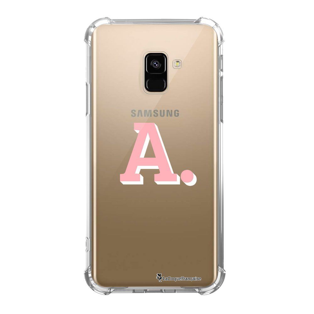 La Coque Francaise - Coque Samsung Galaxy A8 2018 anti-choc souple avec angles renforcés Initiale A La Coque Francaise - Coque, étui smartphone