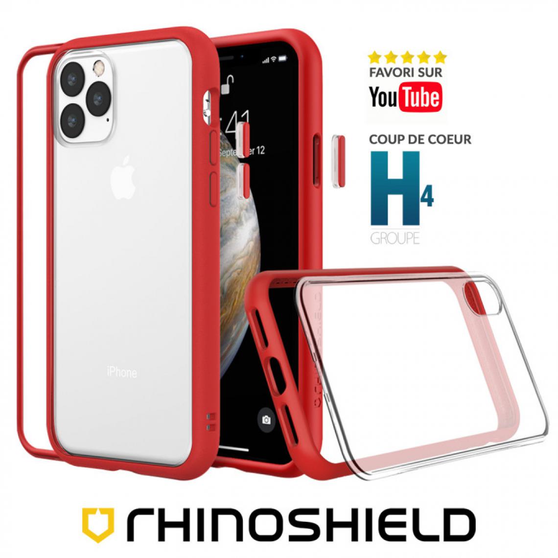 Rhinoshield - COQUE MODULAIRE MOD NX™ ROUGE POUR APPLE IPHONE 13 (6.1) - RHINOSHIELD™ - Coque, étui smartphone