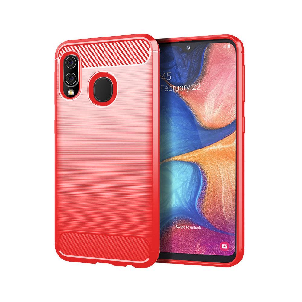 marque generique - Etui Coque de protection durable souple pour Samsung Galaxy A20E - Rouge - Autres accessoires smartphone