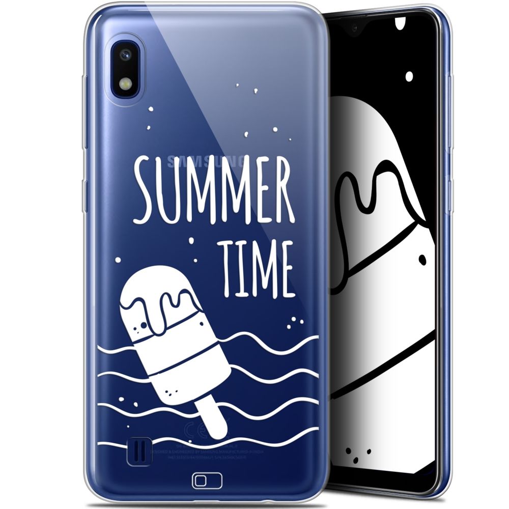 Caseink - Coque Pour Samsung Galaxy A10 (6.2 ) [Gel HD Collection Summer Design Summer Time - Souple - Ultra Fin - Imprimé en France] - Coque, étui smartphone