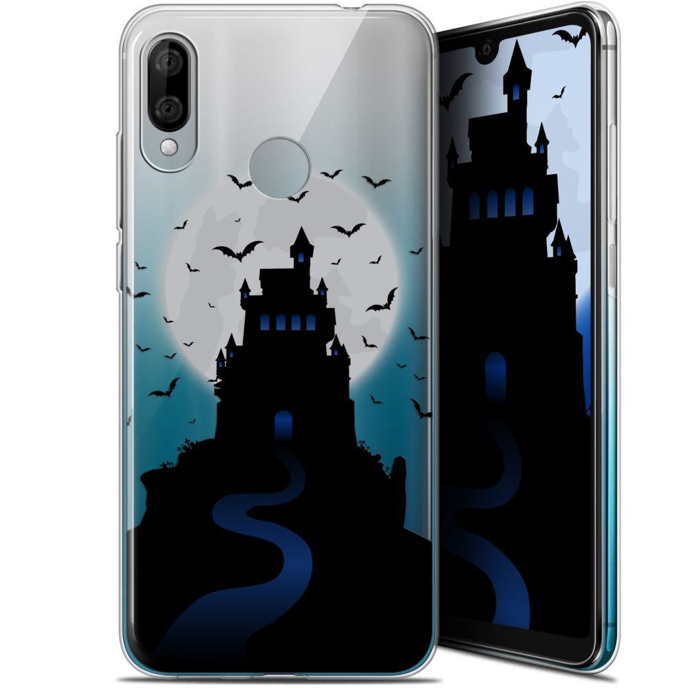 Caseink - Coque Pour Wiko View 3 LITE (6.09 ) [Gel HD Collection Halloween Design Castle Nightmare - Souple - Ultra Fin - Imprimé en France] - Coque, étui smartphone