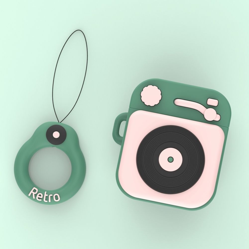 marque generique - Pour les cas AirPods Protégez la housse en silicone sur la couverture des écouteurs Matcha Green - Coque, étui smartphone