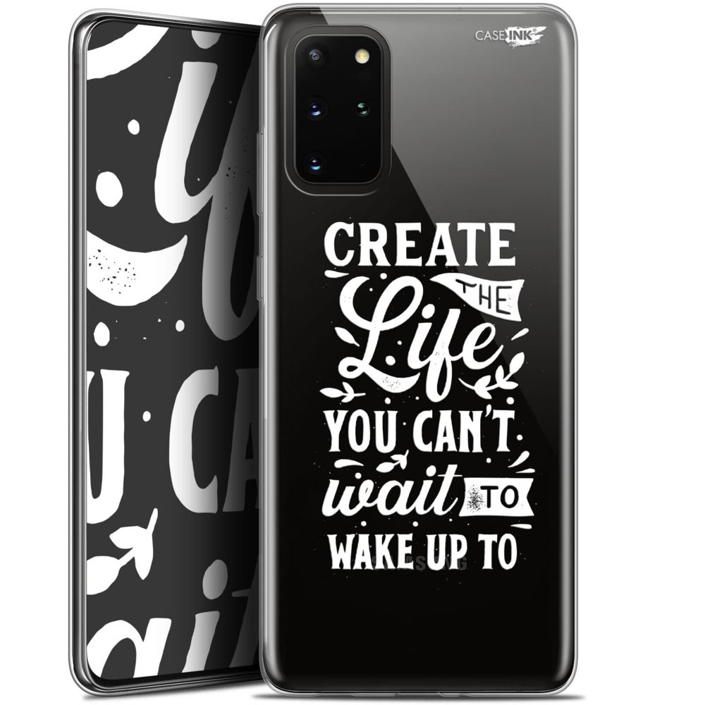 Caseink - Coque arrière Samsung S20+ (6.7 ) Gel HD [ Nouvelle Collection - Souple - Antichoc - Imprimé en France] Wake Up Your Life - Coque, étui smartphone