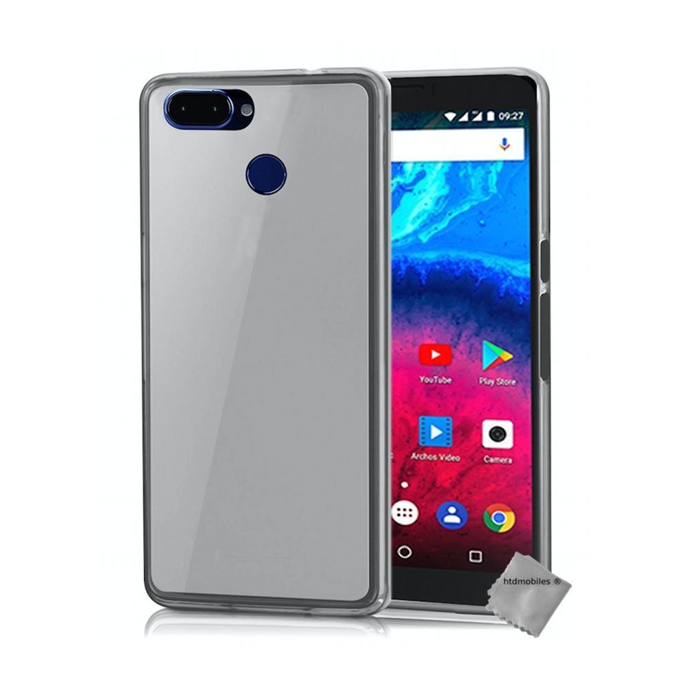 Htdmobiles - Housse etui coque pochette silicone gel fine pour Archos Core 60s + film ecran - BLANC TRANSPARENT - Autres accessoires smartphone