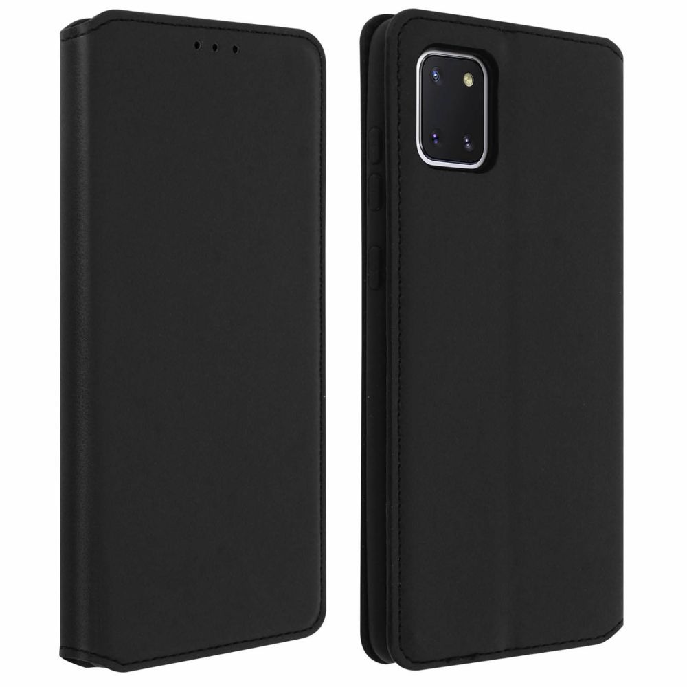 Avizar - Housse Samsung Galaxy Note 10 Lite Étui Folio Portefeuille Fonction Support noir - Coque, étui smartphone