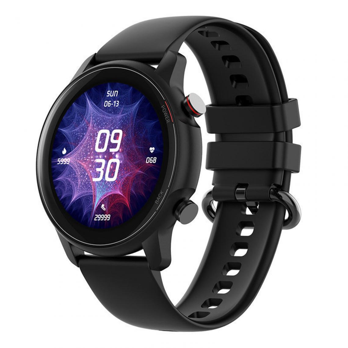 Chronotech Montres - Chronus Connected Watch, 1.32 inch Smartwatch for Android iOS Pedometer Sports Watch Heart Rate Monitor Sleep Monitor, Waterproof IP68 Smart Watch 8 Modes Connected Bracelet(black) - Montre connectée