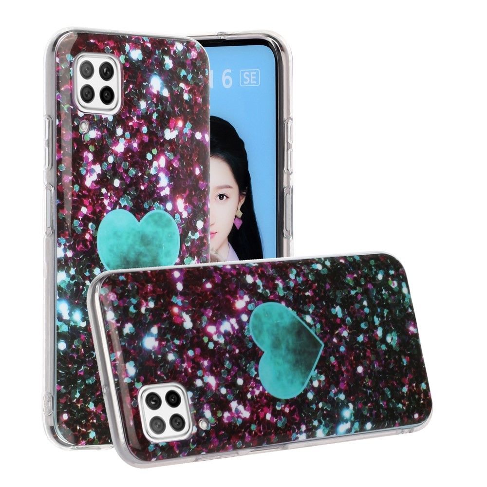 Generic - Coque en TPU motif de marbre imd cœur pour votre Huawei P40 Lite/Nova 7i/Nova 6 SE - Coque, étui smartphone