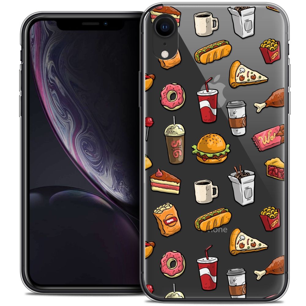 Caseink - Coque Housse Etui Apple iPhone Xr (6.1 ) [Crystal Gel HD Collection Foodie Design Fast Food - Souple - Ultra Fin - Imprimé en France] - Coque, étui smartphone