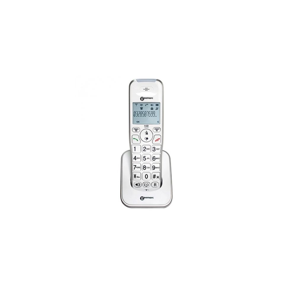 Geemarc - Téléphone pour maison Amplidect 295 AD- senior / Malentendant/ Malvoyant de Geemarc, combiné additionnel - Téléphone fixe sans fil
