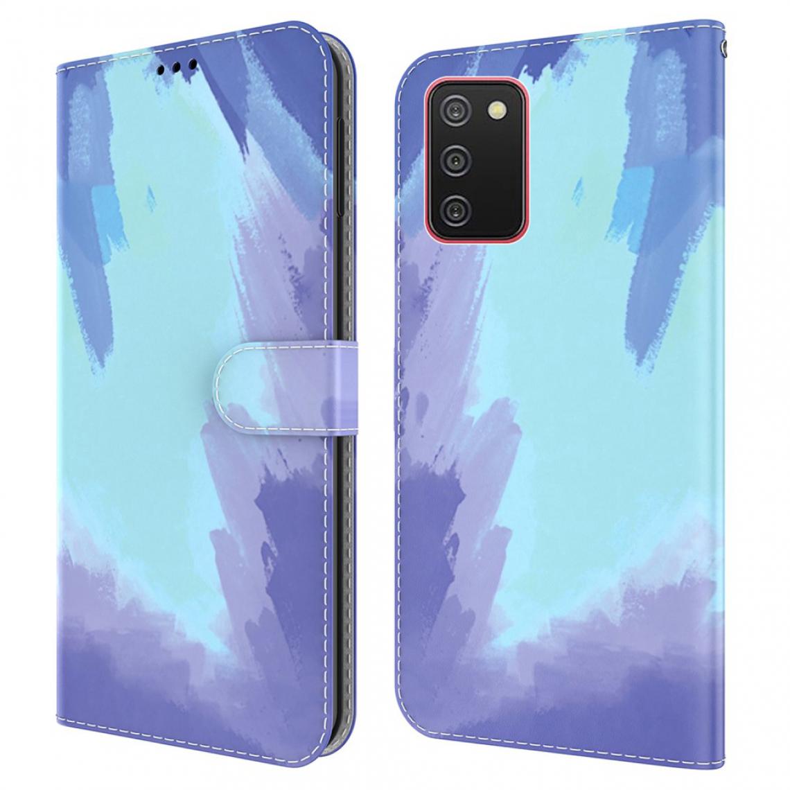 Other - Etui en PU Aquarelle élégante (164,2 x 75,9 x 9,1 mm) avec support Neige de l'hiver pour votre Samsung Galaxy A02s - Coque, étui smartphone