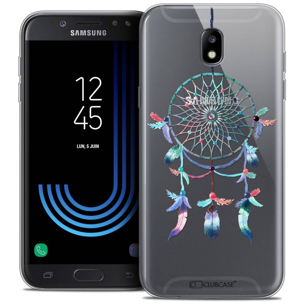 Caseink - Coque Housse Etui Samsung Galaxy J7 2017 J730 (5.5 ) [Crystal Gel HD Collection Dreamy Design Attrape Rêves Rainbow - Souple - Ultra Fin - Imprimé en France] - Coque, étui smartphone