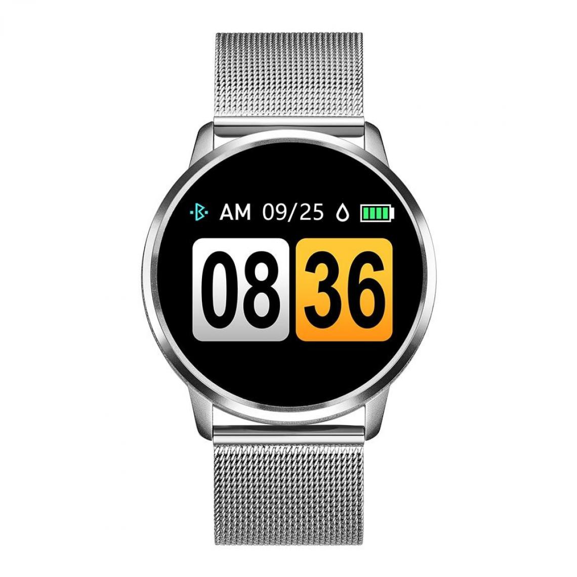 Justgreenbox - Montre intelligente OLED Écran couleur Smartwatch Femmes Mode Fitness Tracker Moniteur de fréquence cardiaque, Argent - Montre connectée