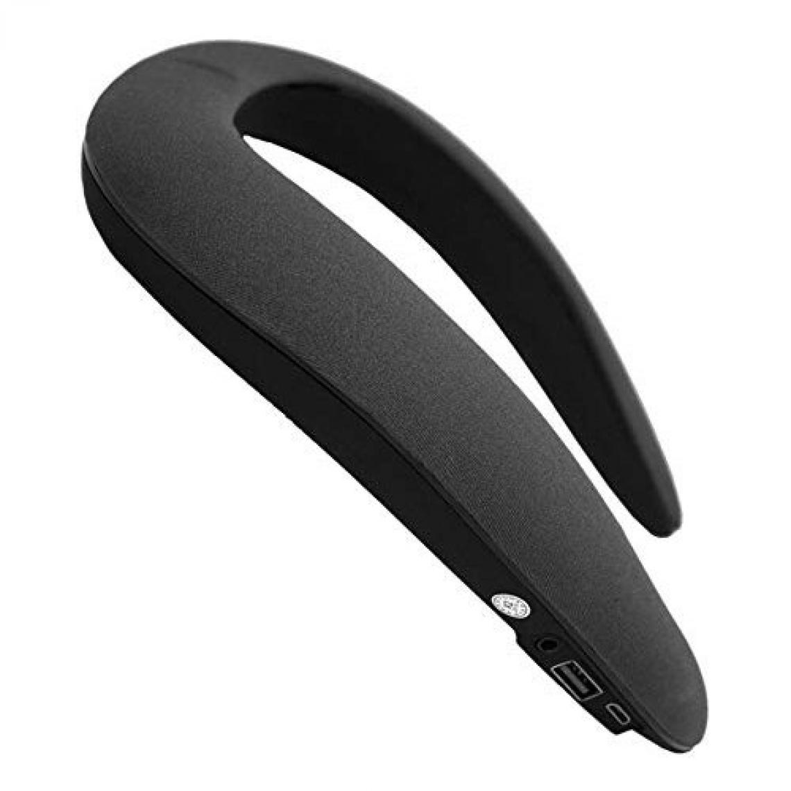 Universal - Haut-parleur Bluetooth à cou Lecteur MP3 sans fil Subwoofer portable Magic Bluetooth Mode Sport Haut-parleur DJ Volume | Haut-parleur portable (noir) - Hauts-parleurs