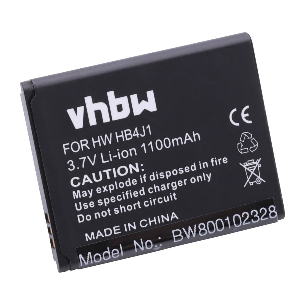 Vhbw - Batterie LI-ION 1100mAh pour HUAWEI, Vodafone, T-Mobile etc. remplace HB4J1, HB4J1H - Batterie téléphone