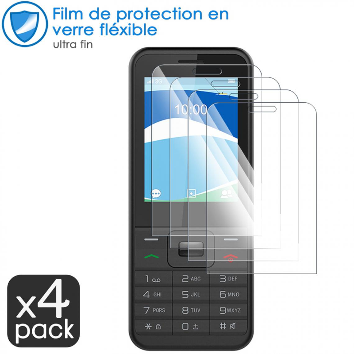 Karylax - Film de Protection d'écran en Verre Fléxible Dureté 9H pour Orange Hapi 11 (Pack x4) - Protection écran smartphone