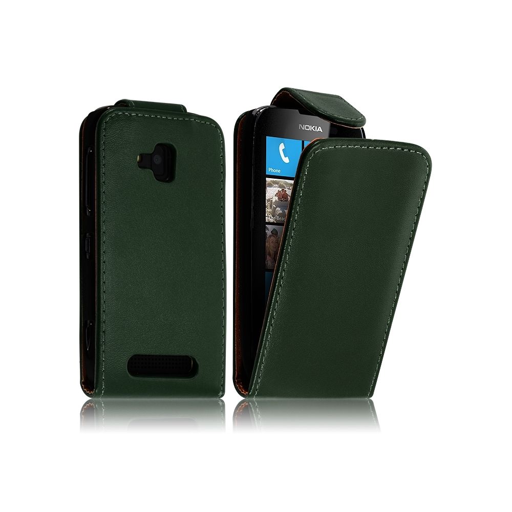 Karylax - Housse coque Etui pour Nokia Lumia 610 couleur vert - Autres accessoires smartphone