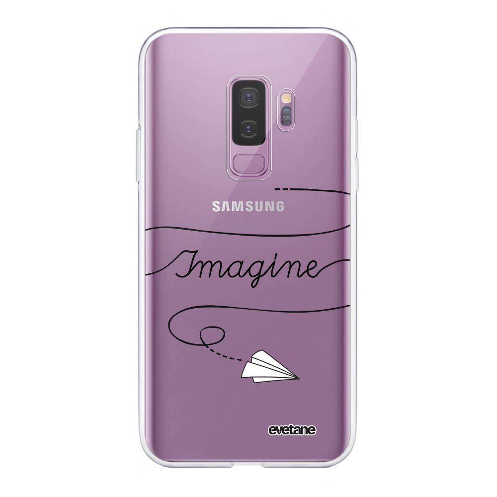 Evetane - Coque Samsung Galaxy S9 Plus souple transparente Imagine Motif Ecriture Tendance Evetane. - Coque, étui smartphone
