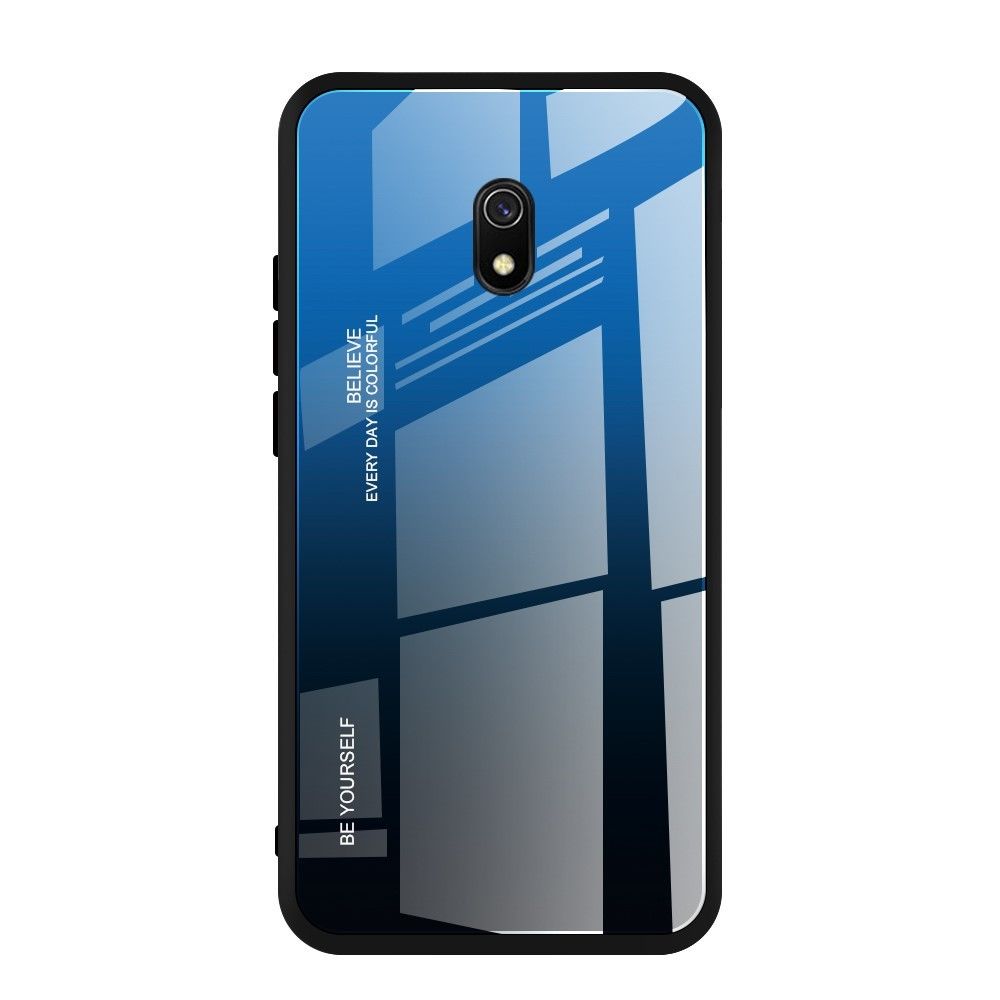marque generique - Coque en TPU dégradé de couleurs bleu/noir pour votre Xiaomi Redmi 8A - Coque, étui smartphone