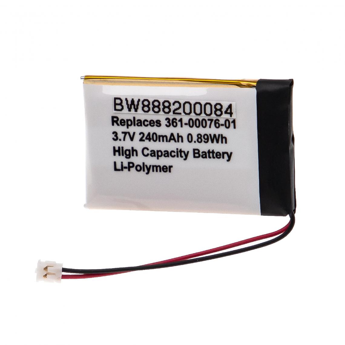 Vhbw - vhbw Batterie remplacement pour Garmin 361-00076-01 pour (240mAh, 3,7V, Li-polymère) - Accessoires montres connectées