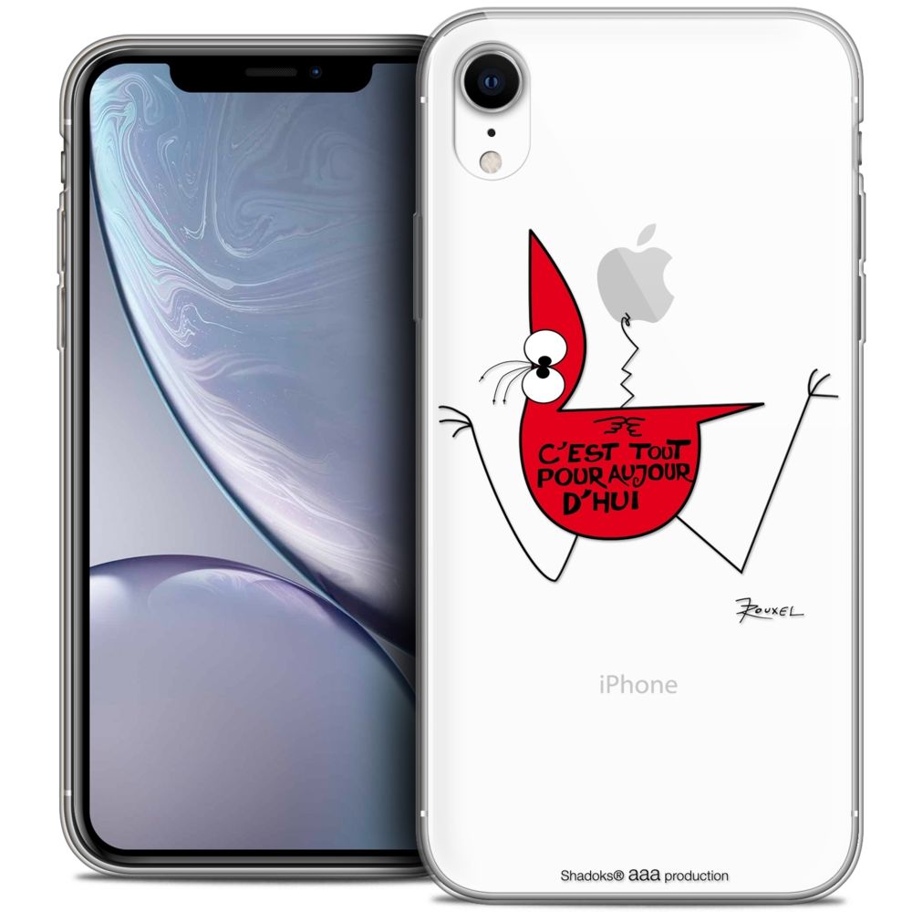 Caseink - Coque Housse Etui Apple iPhone Xr (6.1 ) [Crystal Gel HD Collection Les Shadoks ? Design C'est Tout - Souple - Ultra Fin - Imprimé en France] - Coque, étui smartphone