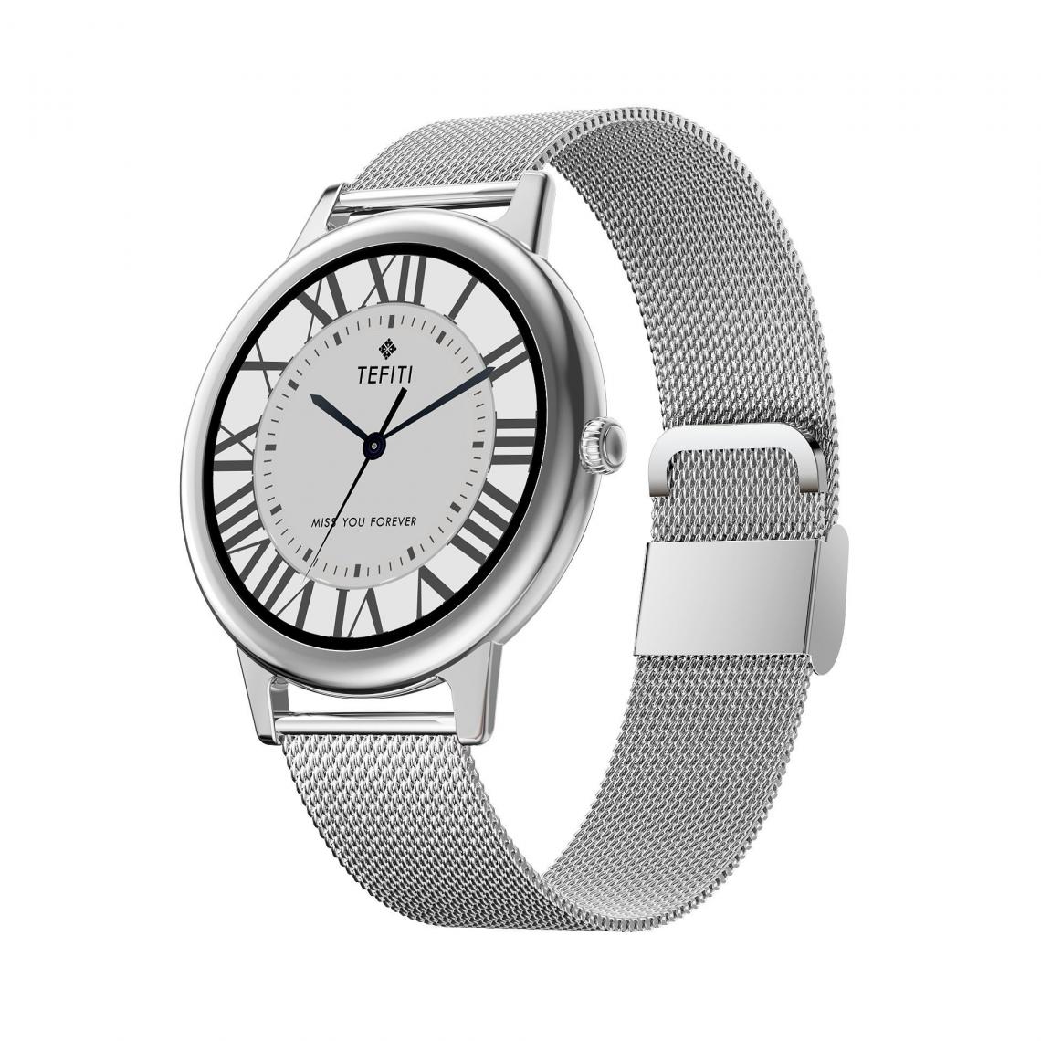 Chronotech Montres - Chronus Smart Watches for Men Women Full Touch Screen Ip67 Waterproof for Android and iOS Phones(silver) - Montre connectée