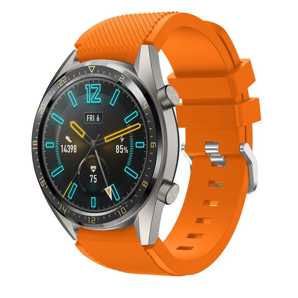 marque generique - Bracelet en silicone orange pour votre Huawei Watch GT - Accessoires bracelet connecté