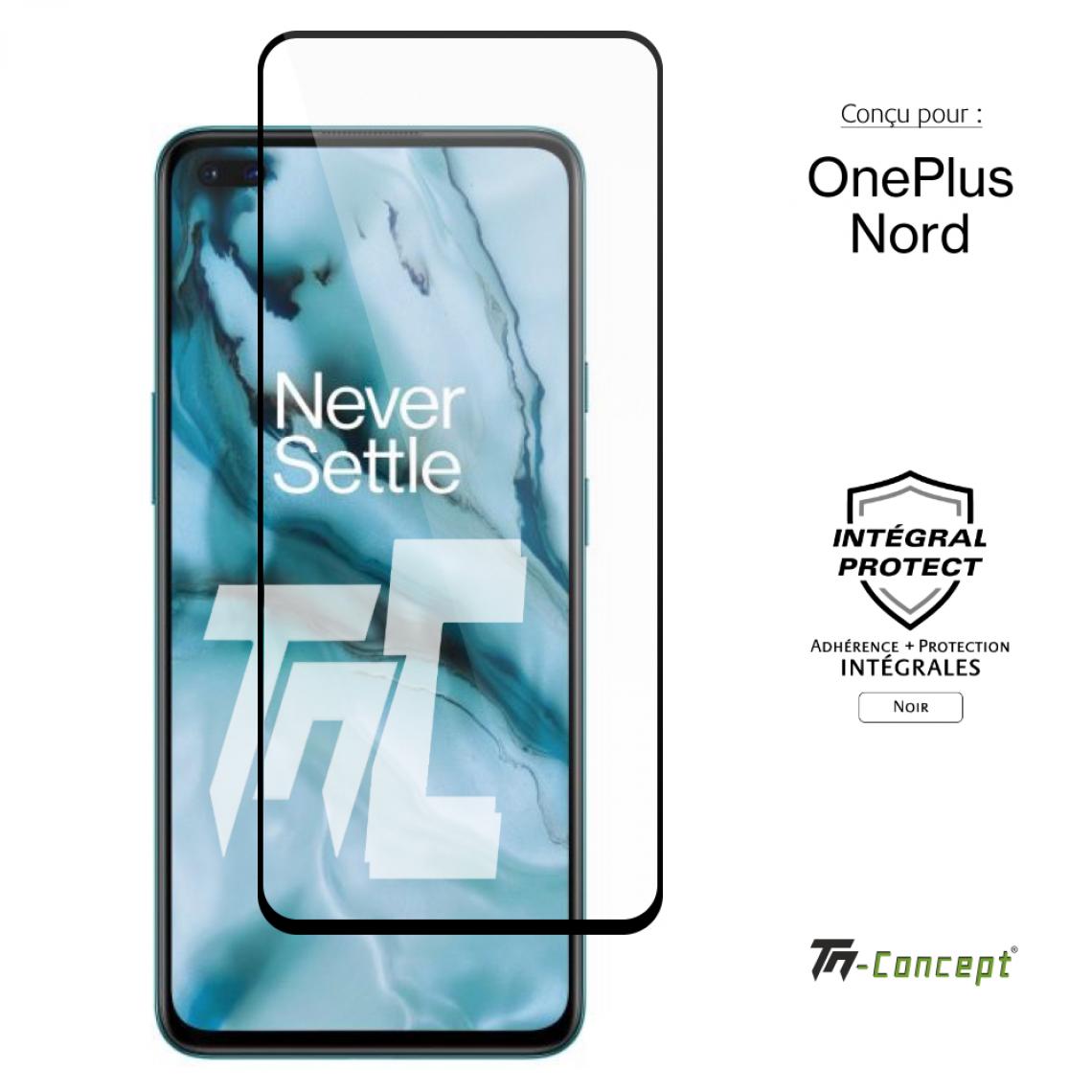 Tm Concept - Verre trempé intégral - OnePlus Nord - Noir - TM Concept® - Protection écran smartphone