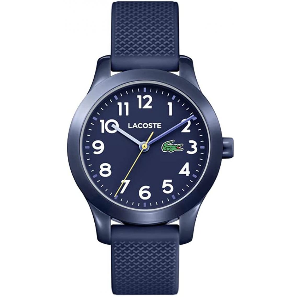 Chronotech Montres - Lacoste Unisex Childrens Analogue Classic Quartz Watch with Silicone Strap 2030002(Blue) - Montre connectée