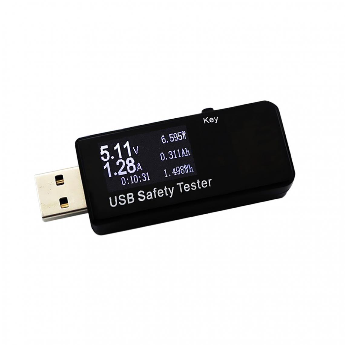marque generique - Testeur USB Port LCD Détecteur Courant Charge Test Multimètre Voltmètre - Détecteur connecté