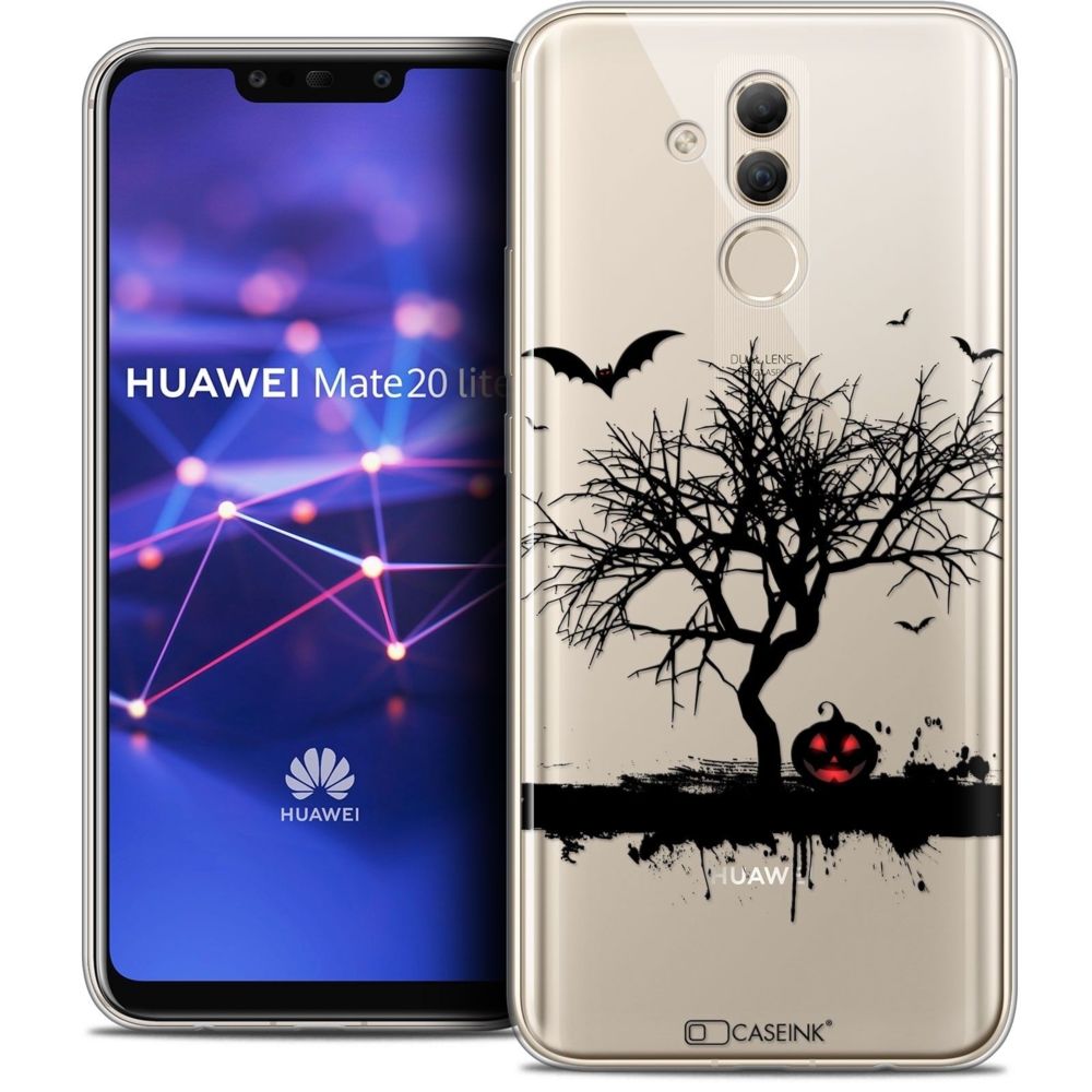 Caseink - Coque Housse Etui Huawei Mate 20 Lite (6.3 ) [Crystal Gel HD Collection Halloween Design Devil's Tree - Souple - Ultra Fin - Imprimé en France] - Coque, étui smartphone