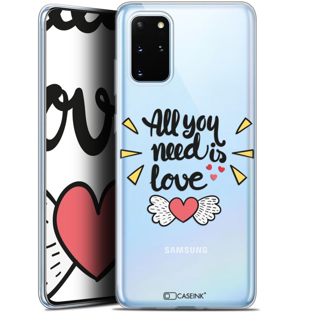 Caseink - Coque Pour Samsung S20+ (6.7 ) [Gel HD Collection Love Saint Valentin Design All U Need Is - Souple - Ultra Fin - Imprimé en France] - Coque, étui smartphone