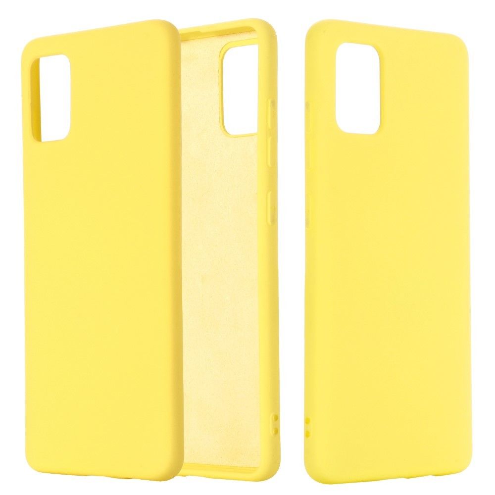 marque generique - Coque en silicone liquide jaune pour votre Samsung Galaxy A51 - Coque, étui smartphone