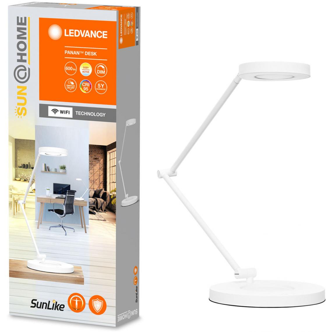 Ledvance - SUN@HOME SMART+ PANAN Desk Lamp VARIATION DE BLANCS - Lampe connectée