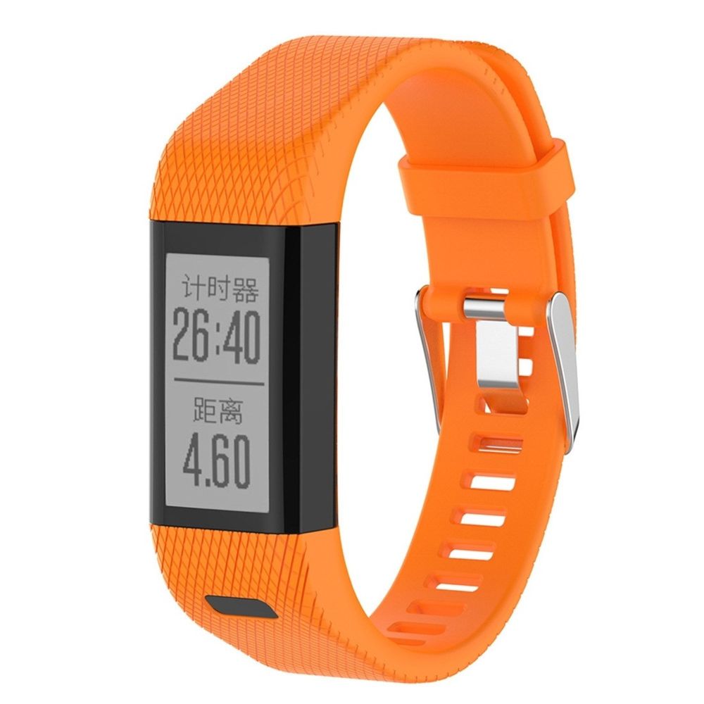 Wewoo - Bracelet pour montre connectée en silicone avec Smartwatch Garmin Vivosmart HR + Orange - Bracelet connecté