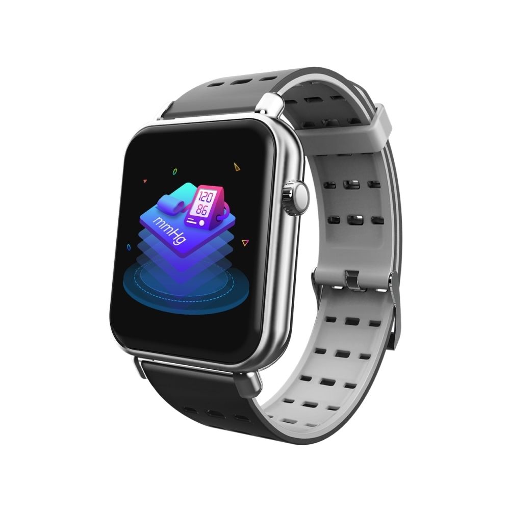 Wewoo - Bracelet connecté Smartwatch Écran couleur TFT de 1,3 pouces intelligent IP67 Étanche, en silicone, Rappel d'appel / Surveillance la fréquence cardiaque / pression artérielle / sédentaire / du sommeil (Gris argenté) - Bracelet connecté