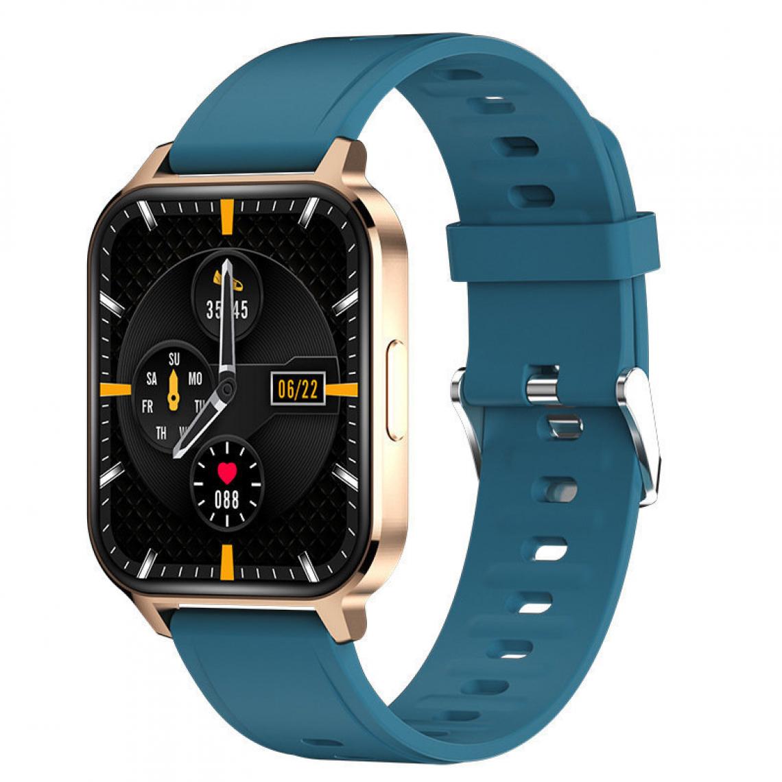 Chronotech Montres - Smart Watch 1.7 inch Full Touch Color Screen Fitness Trackers with Heart Rate Monitor (gold) - Montre connectée