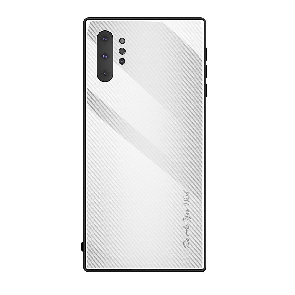 Wewoo - Coque Pour Galaxy Note 10 Pro Texture Gradient Glass Housse de protection blanc - Coque, étui smartphone