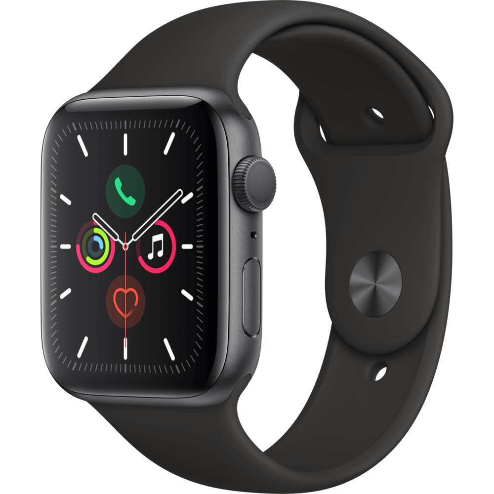 Apple - Watch 5 - 44 - Alu gris / Bracelet Sport Noir - Apple Watch