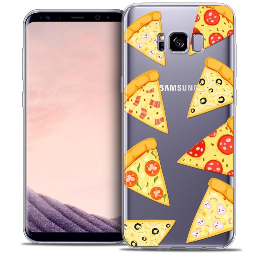 Caseink - Coque Housse Etui Samsung Galaxy S8+/ Plus (G955) [Crystal Gel HD Collection Foodie Design Pizza - Souple - Ultra Fin - Imprimé en France] - Coque, étui smartphone