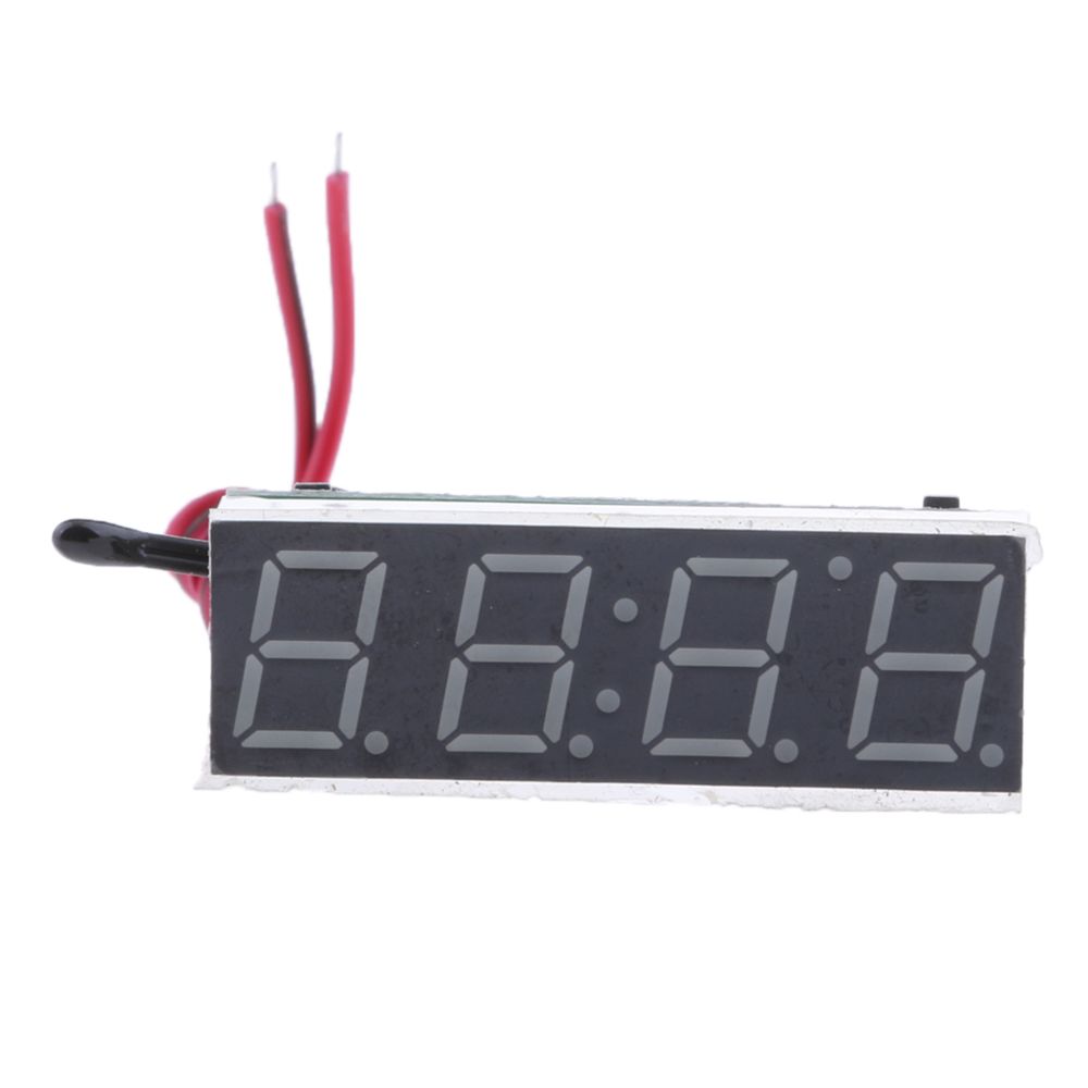 marque generique - 3 en 1 voiture auto numérique led temps voltmètre thermomètre horloge module bleu - Météo connectée