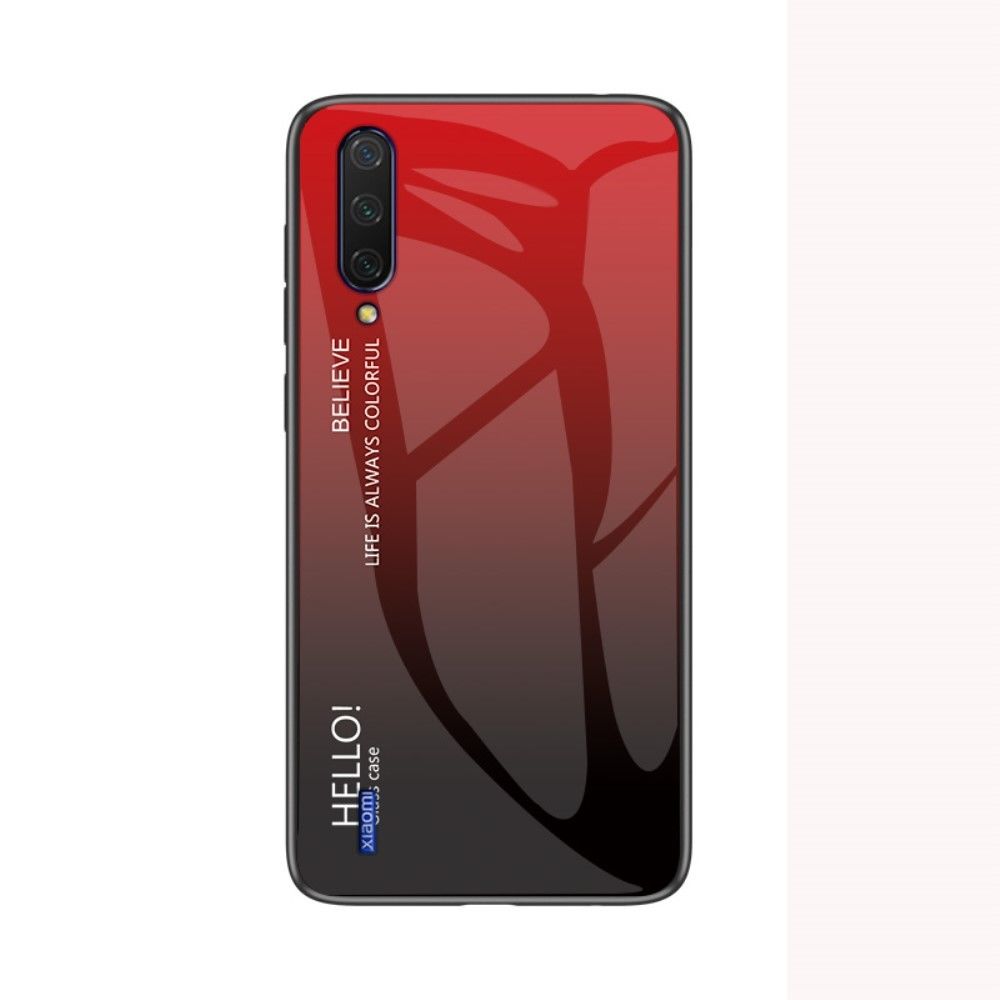 marque generique - Coque en TPU dégradé de couleur hybride rouge/noir pour votre Xiaomi Mi CC9e/Mi A3 - Coque, étui smartphone