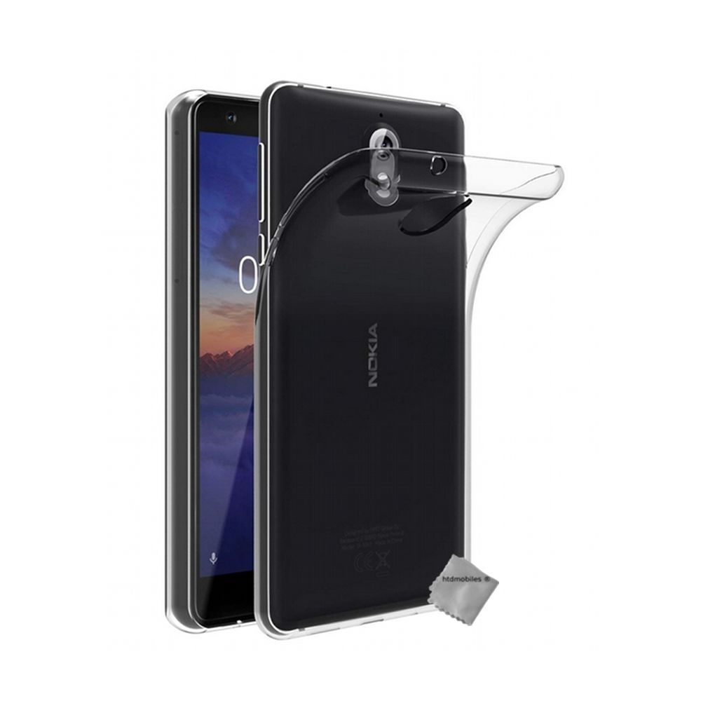 Htdmobiles - Housse etui coque silicone gel fine Nokia 3.1 (2018) + verre trempe TRANSPARENT TPU - Autres accessoires smartphone
