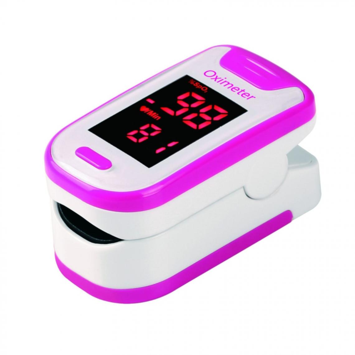 Wewoo - Tensiomètre Oxymètre de pouls à saturation en oxygène au bout des doigts avec affichage à LED (rose) - Tensiomètre connecté