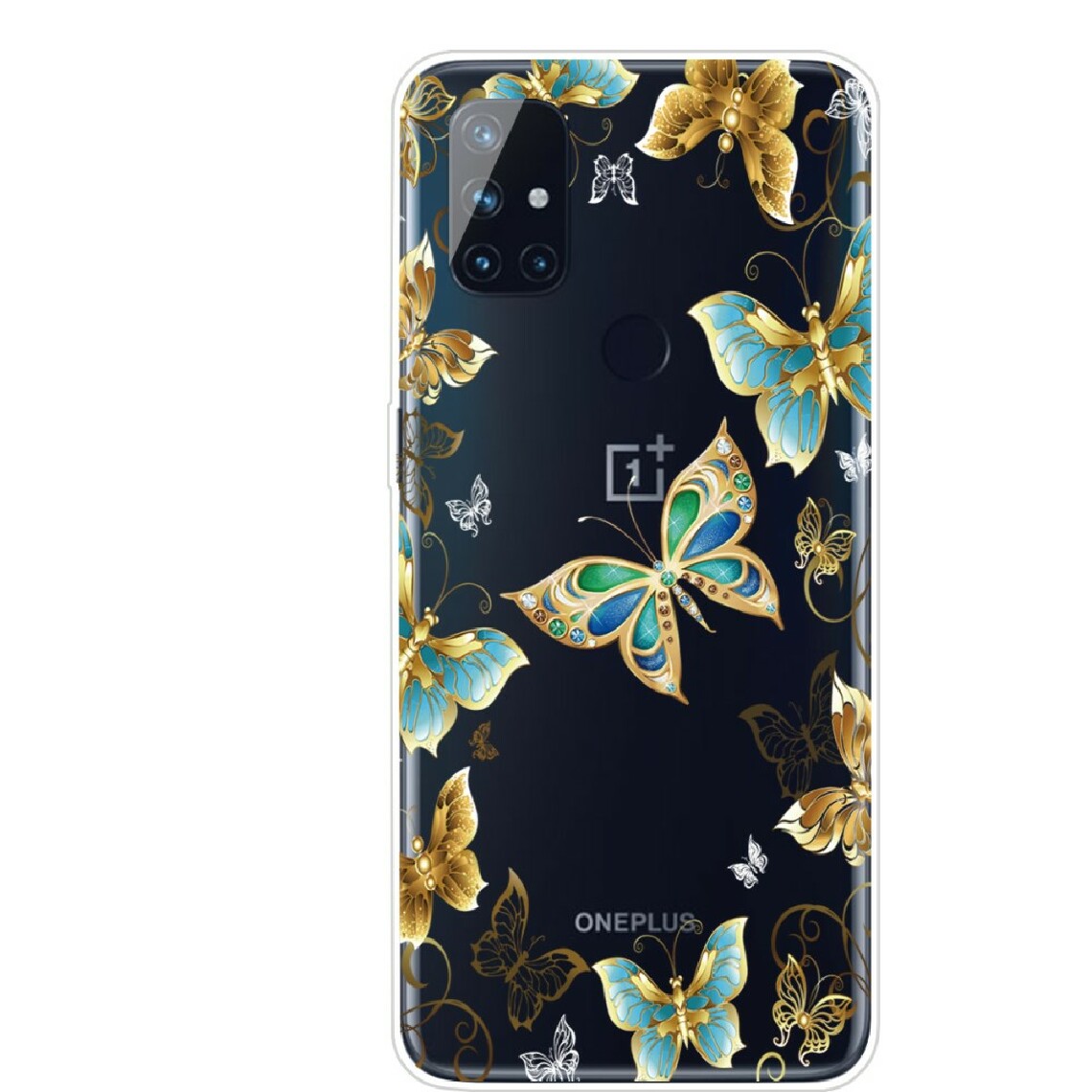 Other - Coque en TPU impression de motifs à haute transmittance souple papillon d'or pour votre OnePlus Nord N10 5G - Coque, étui smartphone