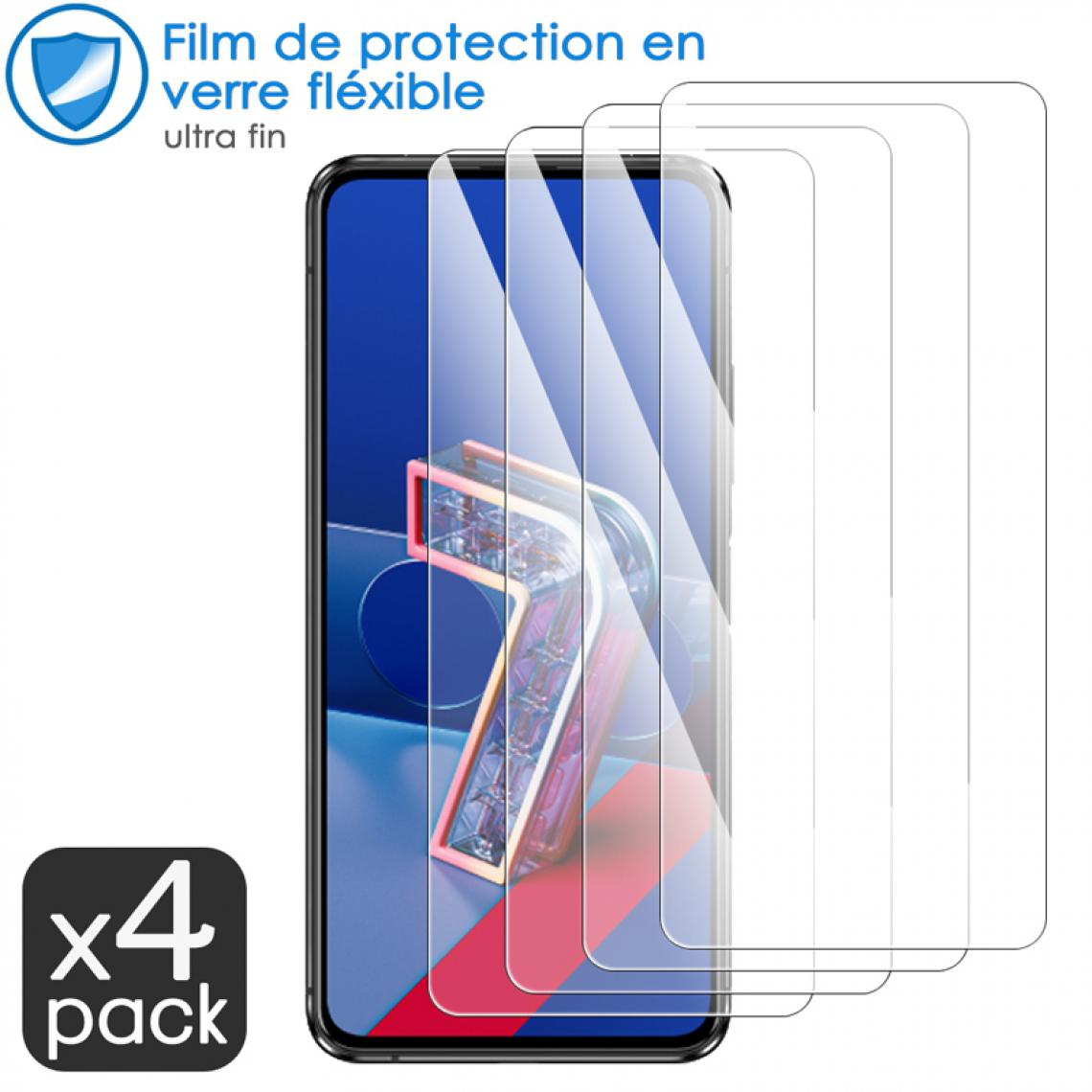 Karylax - Film de Protection d'écran en Verre Fléxible Dureté 9H pour ZTE Axon 20 4G (Pack x4) - Protection écran smartphone