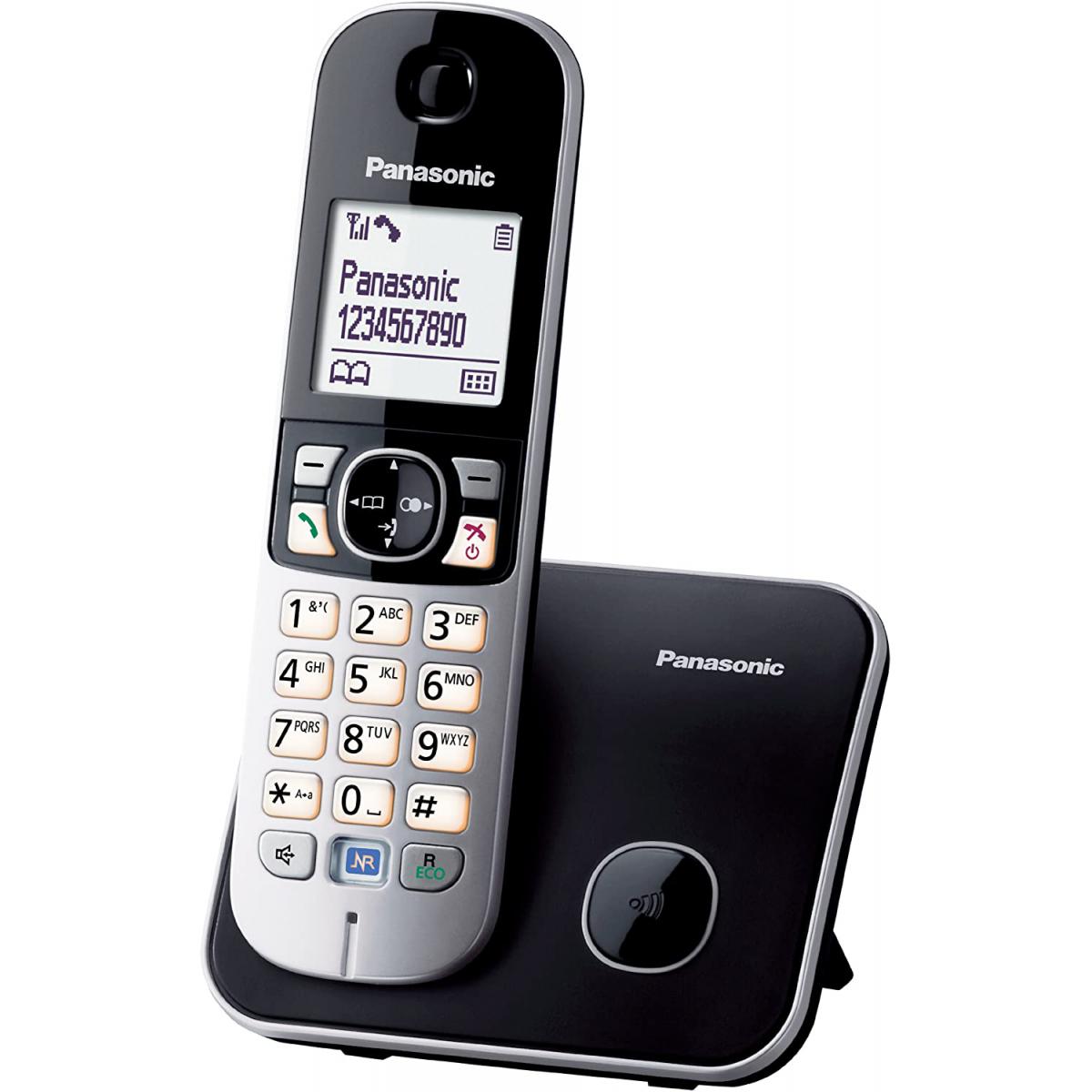 Panasonic - Rasage Electrique - telephone Sans Fil Sans Répondeur Noir gris - Téléphone fixe-répondeur